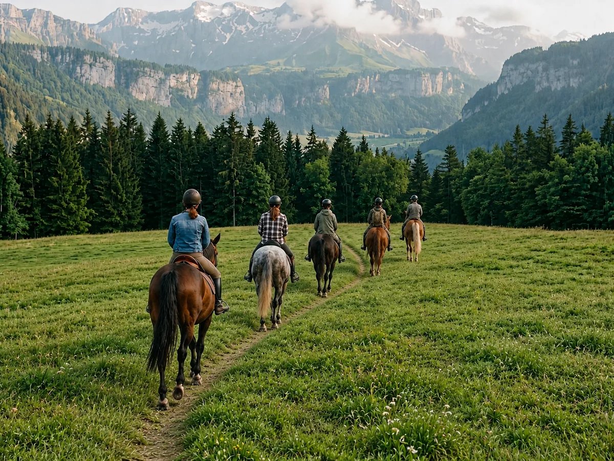 Balade à cheval en Haute-Savoie, autour de Viry